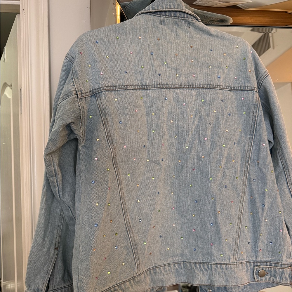 Bedazzled denim jacket